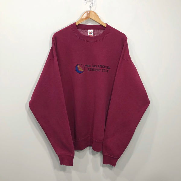Vintage Fruit of the Loom Fleeced Heavy Sweatshirt The Los Angeles Athletic Club USA (2XL)