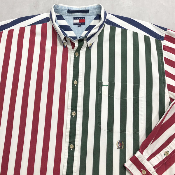 Vintage Tommy Hilfiger Shirt Lion Crest Logo (XL/BIG-2XL)