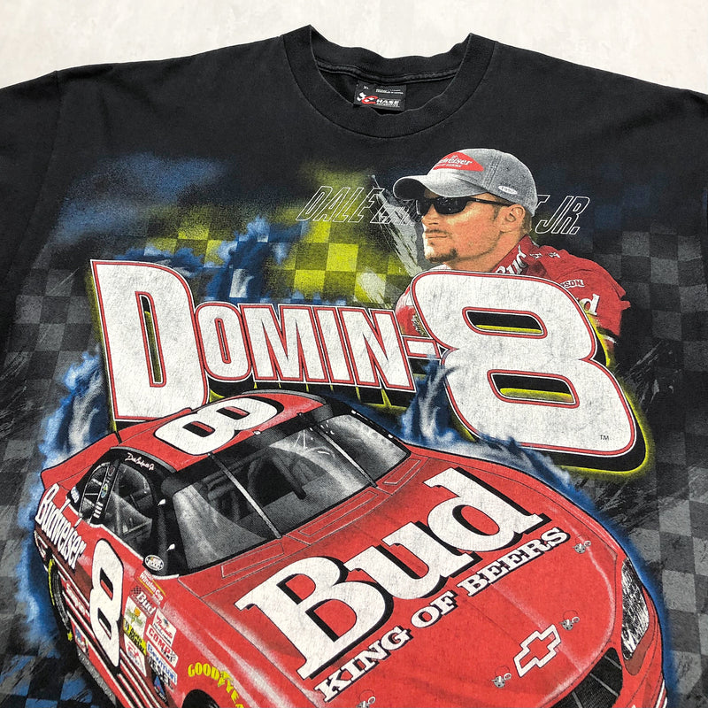 Vintage Chase Nascar T-Shirt 200 Budweiser #8 Dale Earnhardt Jr. (2XL)