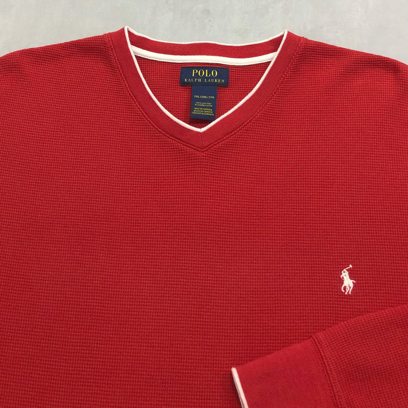 Polo Ralph Lauren Mini Waffle T-Shirt Long Sleeved (2XL)