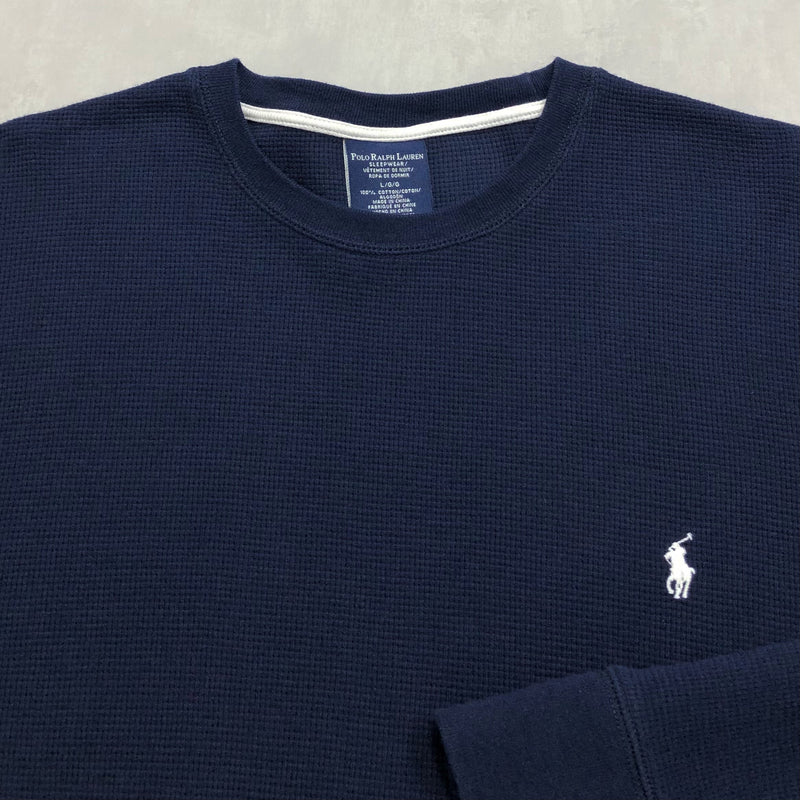 Polo Ralph Lauren Mini Waffle T-Shirt Long Sleeved (L/BIG-XL)