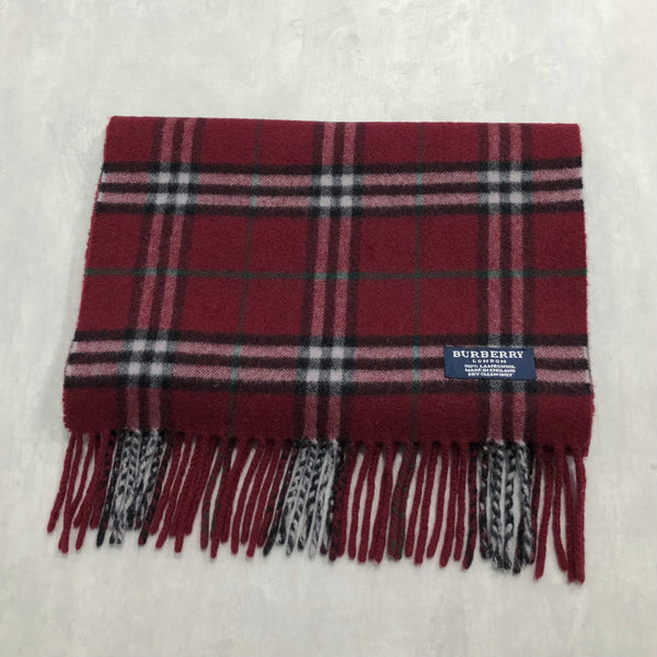Vintage Burberry Lambswool Scarf England