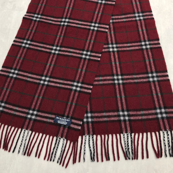 Vintage Burberry Lambswool Scarf England