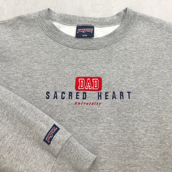 Vintage Jansport Sweatshirt Sacred Heart Uni (2XL/BIG/SHORT)
