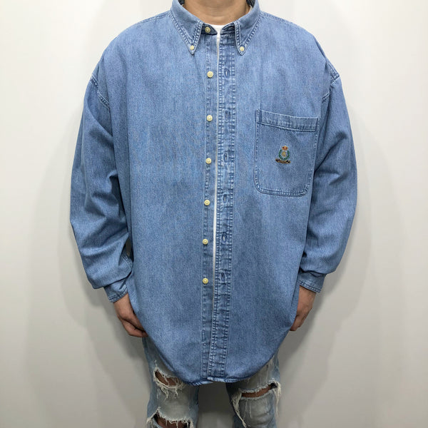 Vintage Chaps Ralph Lauren Denim Shirt (2XL/TALL)