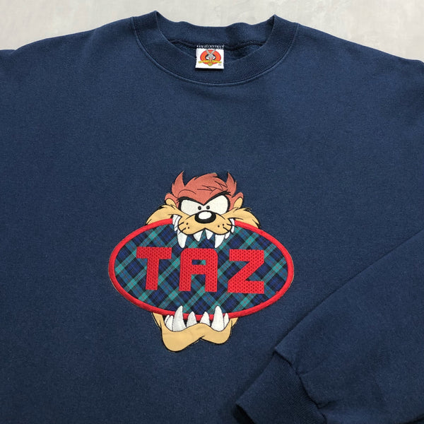 Vintage Looney Tunes Sweatshirt Taz USA (2XL)