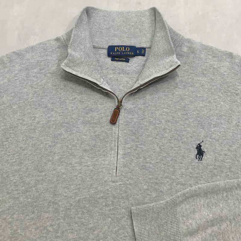 Polo Ralph Lauren Knit Quarter Zip (L/BIG/SHORT)