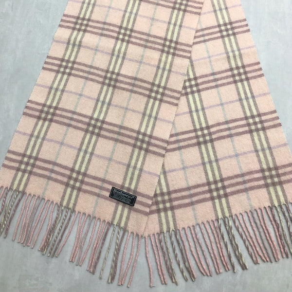 Vintage late 80s - 90s Burberrys Lambswool Scarf England