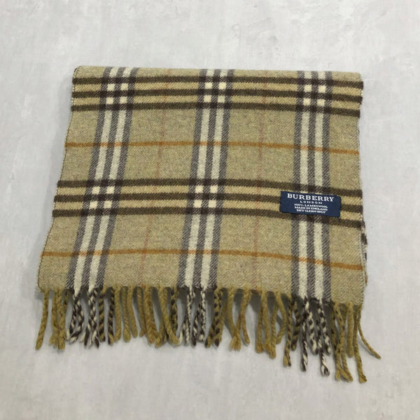 Vintage Burberry Lambswool Scarf England