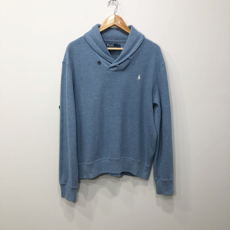 Polo Ralph Lauren Shawl Knit Sweater (L/SHORT)