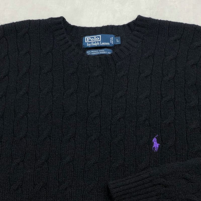 Polo Ralph Lauren Wool Angora Knit Sweater (L/SHORT)