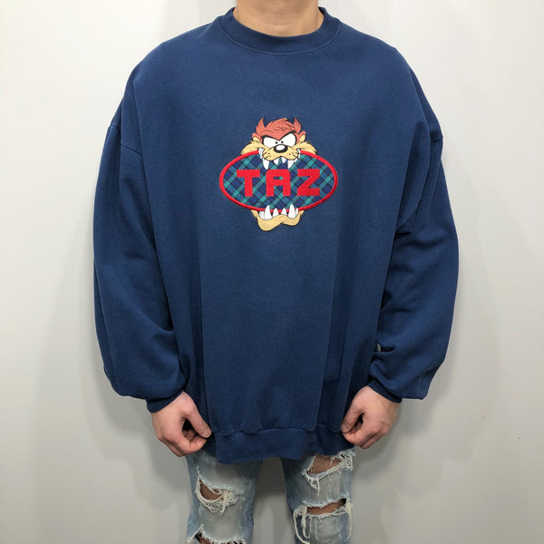 Vintage Looney Tunes Sweatshirt Taz USA (2XL)