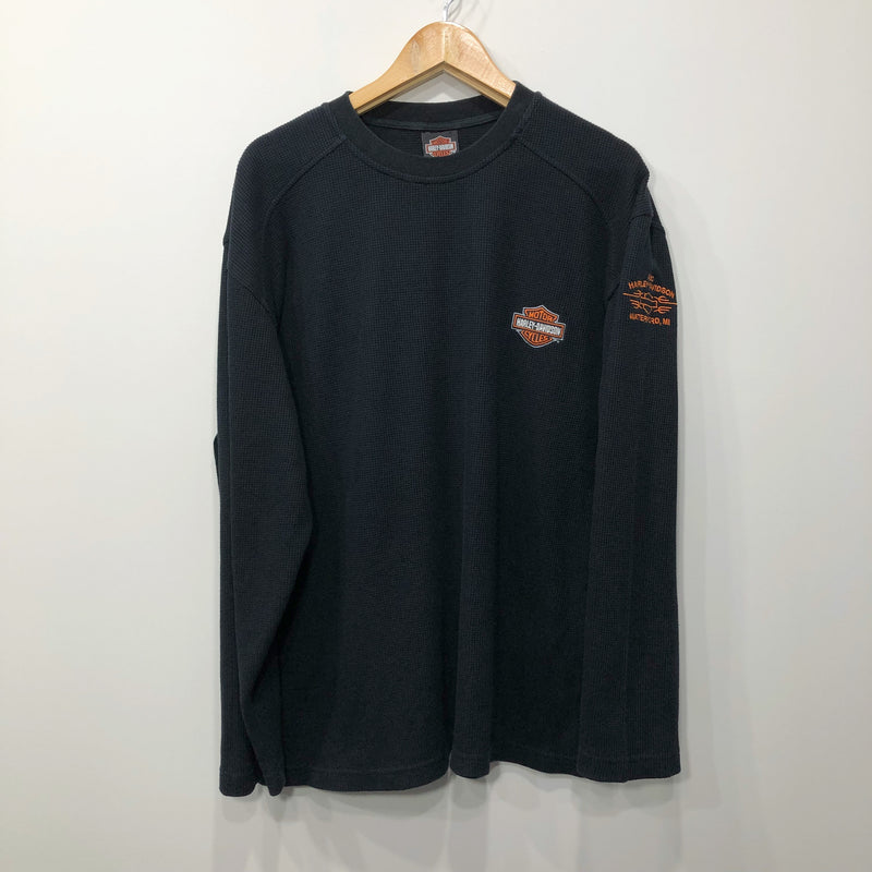 Harley Davidson Waffle T-Shirt Waterford Michigan (XL-2XL)