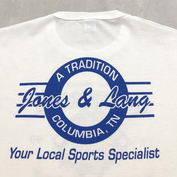 Vintage Russell T-Shirt 1999 Jones & Lang Sporting Goods USA (2XL)