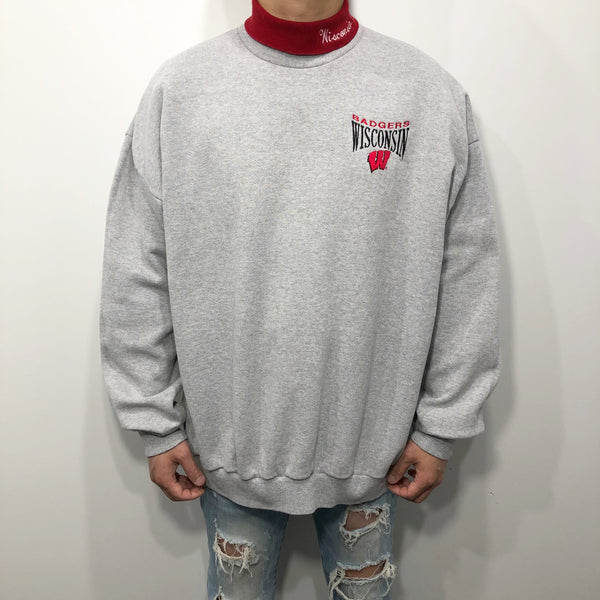 Vintage Sweatshirt Wisconsin Uni Badgers (L/BIG)