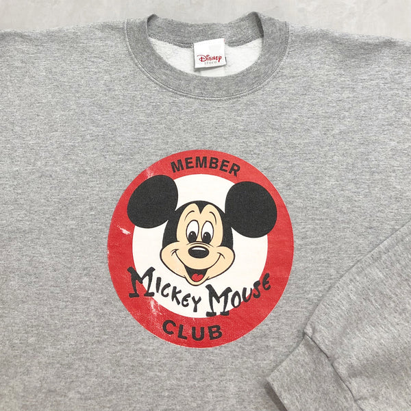 Vintage Disney Fleeced Sweatshirt Mickey (L/BIG)