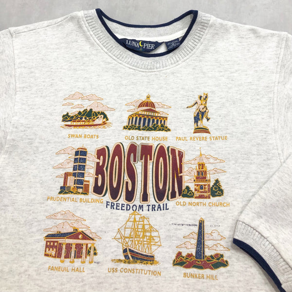 Vintage Fleeced Sweatshirt Boston (M)