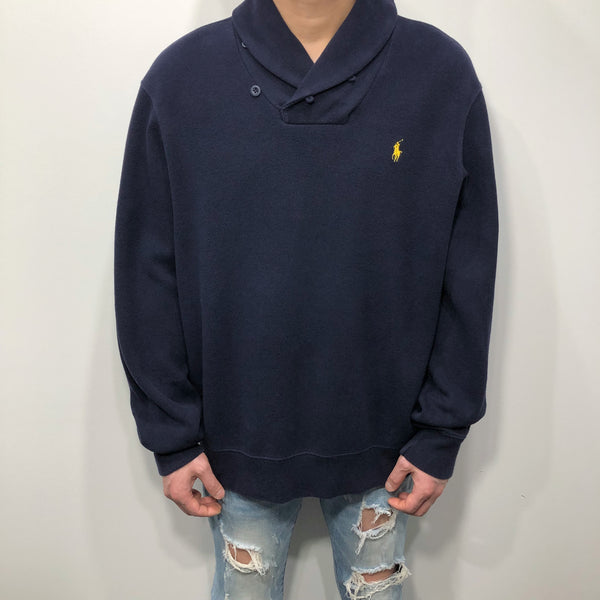 Polo Ralph Lauren Shawl Knit Sweater (L/SHORT)