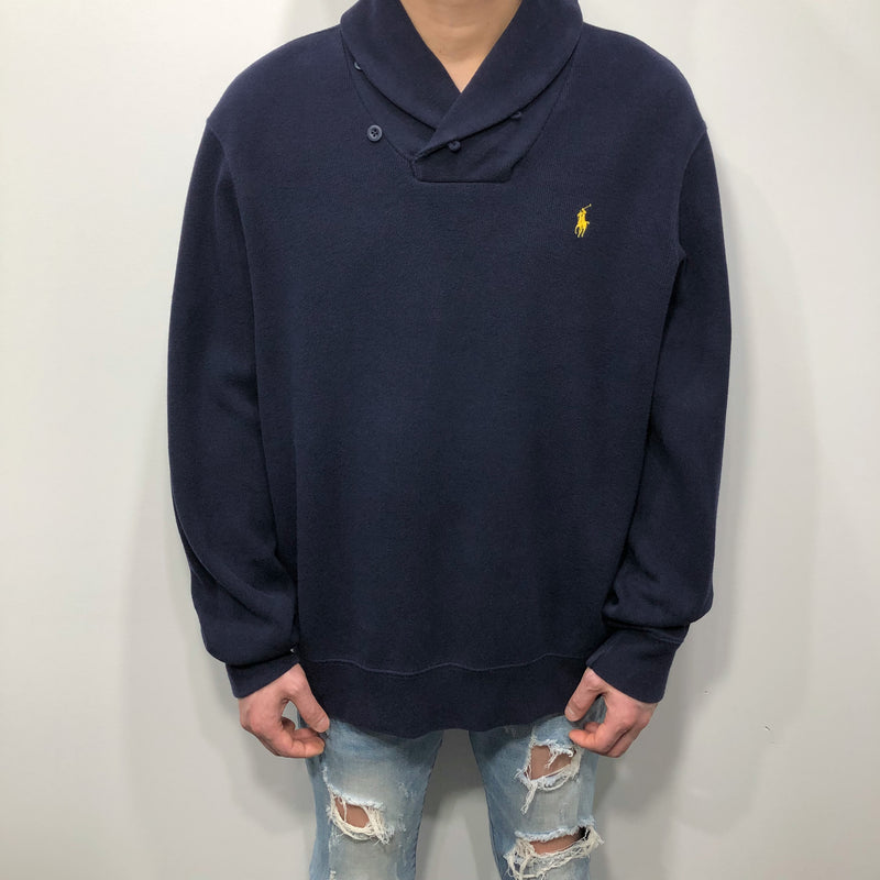 Polo Ralph Lauren Shawl Knit Sweater (L/SHORT)