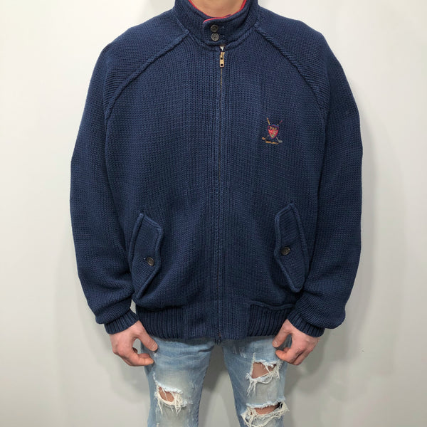 Vintage Polo Ralph Lauren Heavy Knit Jacket (L/SHORT)