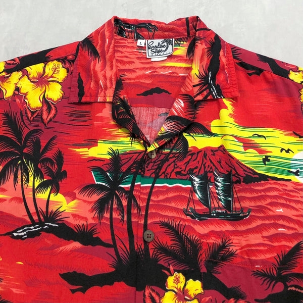 Vintage Hawaiian Cotton Shirt (L)