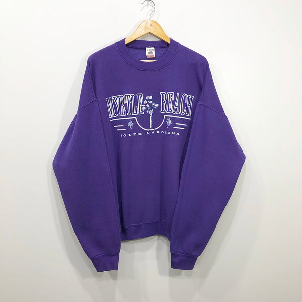 Vintage Fruit of the Loom Sweatshirt Myrtle Beach South Caroline (2XL)