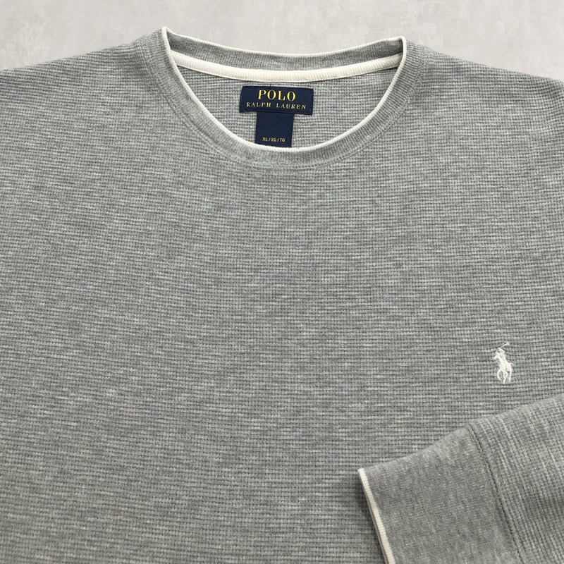 Polo Ralph Lauren Mini Waffle T-Shirt Long Sleeved (L/BIG/SHORT)