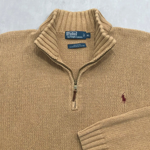 Polo Ralph Lauren Heavy Knit Quarter Zip (L/BIG/SHORT)