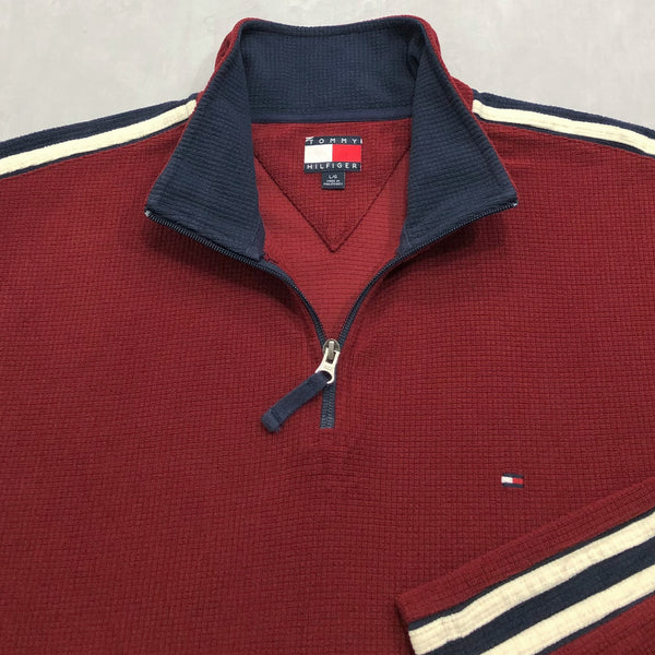 Vintage Tommy Hilfiger Fleeced Quarter Zip (L/BIG)