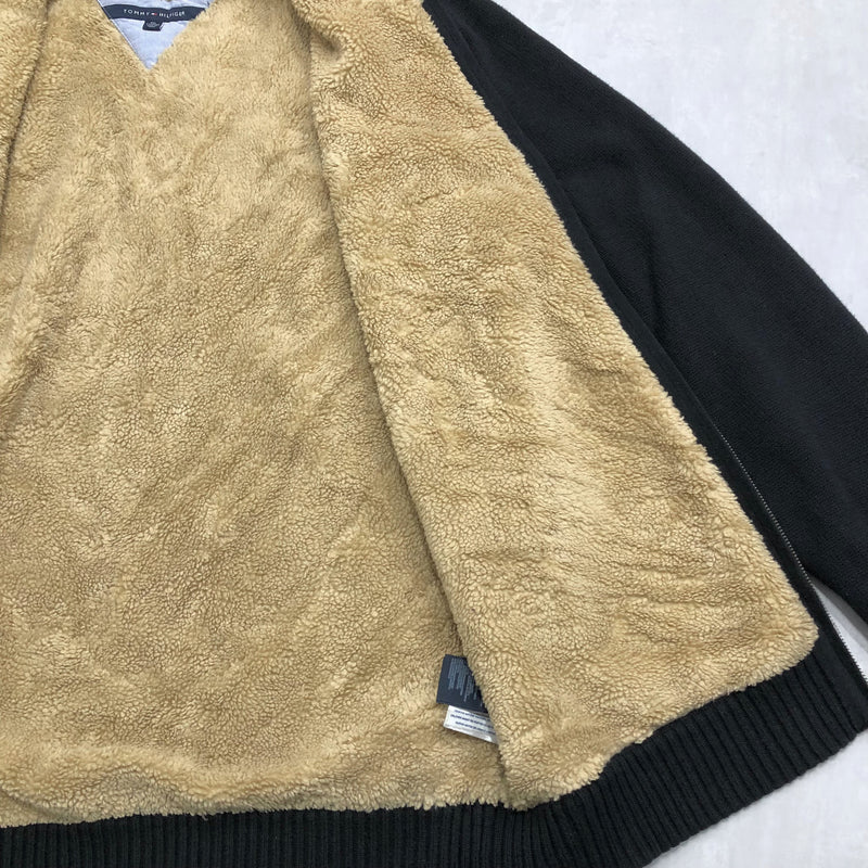 Tommy Hilfiger Sherpa Lined Heavy Knit Full Zip (2XL/TALL)