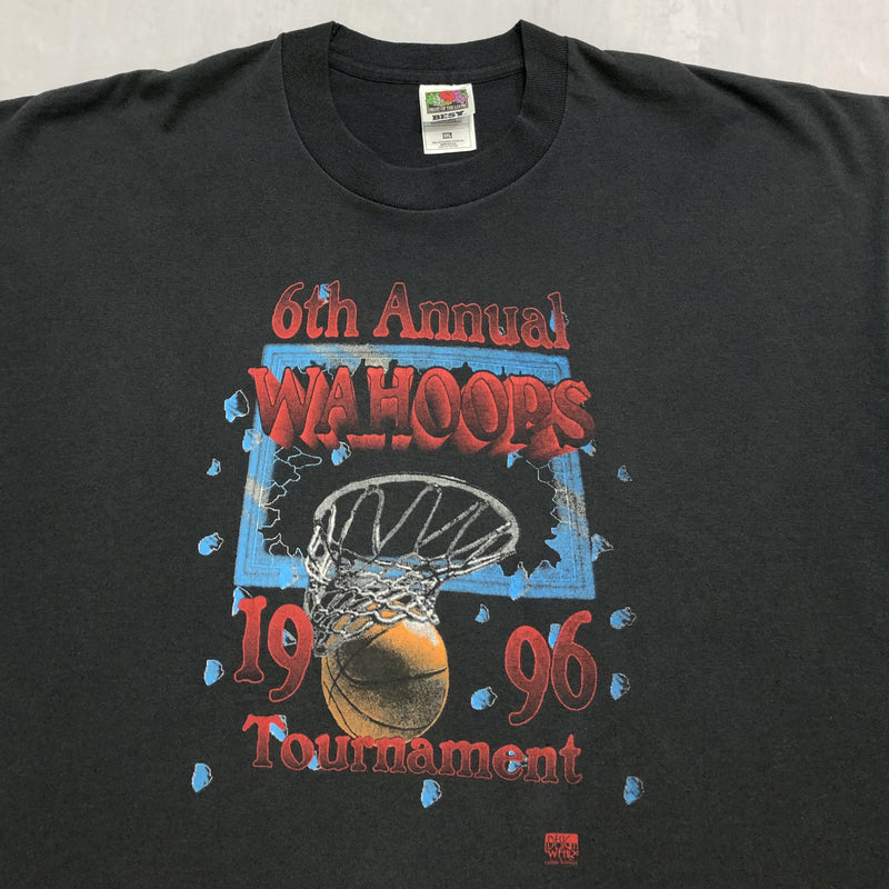 Vintage Fruit of the Loom T-Shirt 1996 Wahoops USA (2XL)