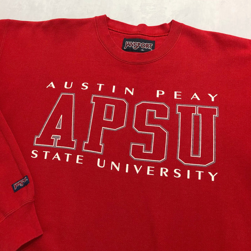 Vintage Jansport Sweatshirt Austin Peay State Uni (XL/SHORT)