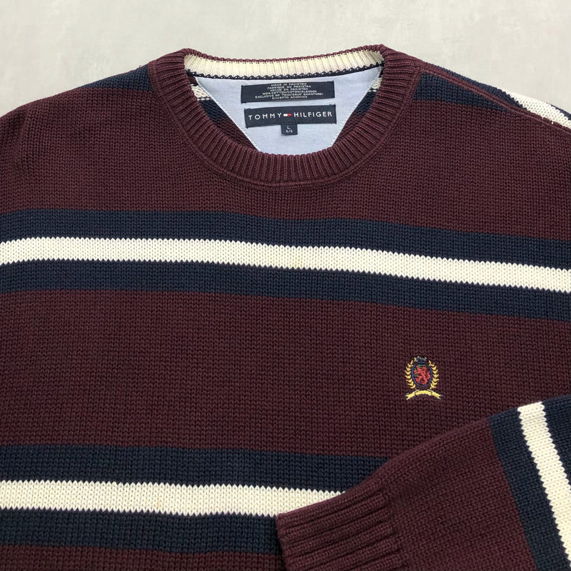 Tommy Hilfiger Knit Sweater Lion Crest Logo (L/BIG)
