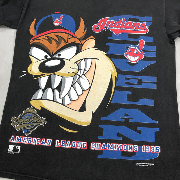 Vintage T-Shirt 1995 MLB Cleveland Indians Taz USA (L)