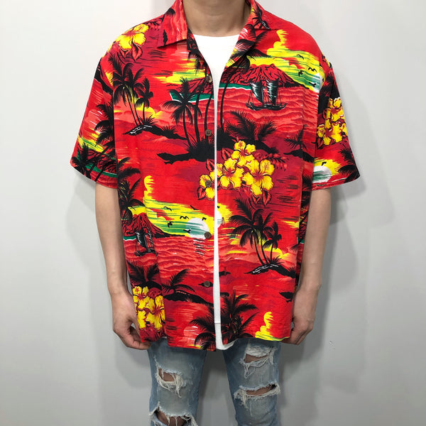 Vintage Hawaiian Cotton Shirt (L)