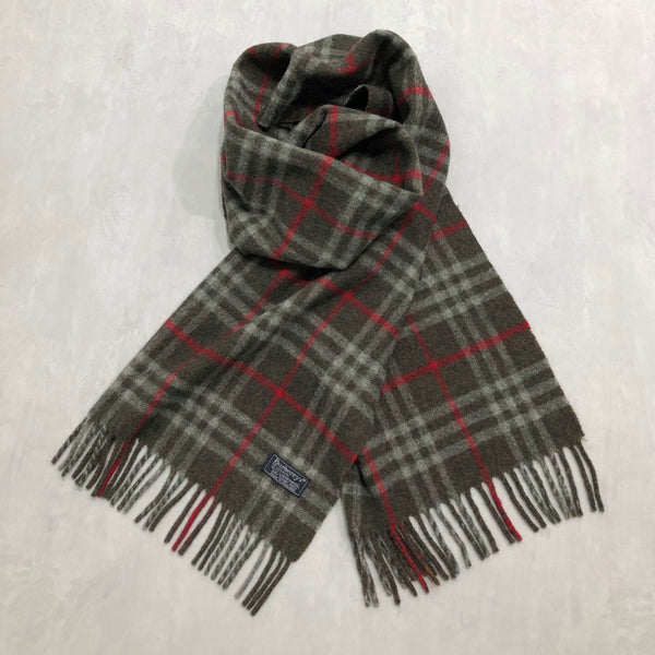 Vintage Burberrys Lambswool Scarf England