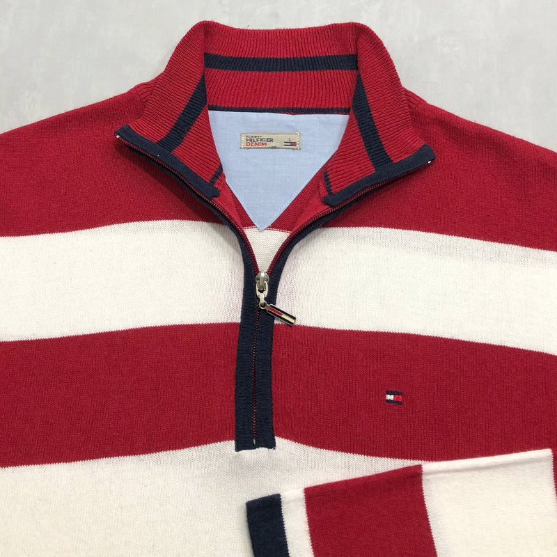 Tommy Hilfiger Denim Knit Quarter Zip (L/BIG)