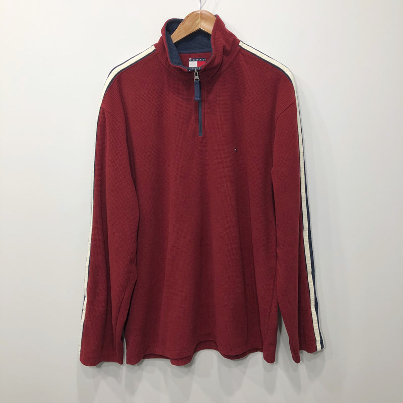 Vintage Tommy Hilfiger Fleeced Quarter Zip (L/BIG)