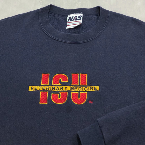 Vintage Fleeced Sweatshirt Iowa State Uni Veterinary Medicine (2XL)