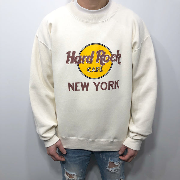Vintage Hard Rock Cafe Fleeced Sweatshirt New York (M/SHORT)