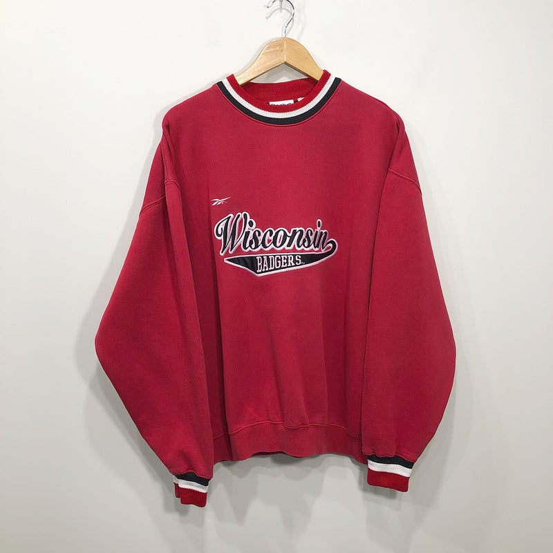 Vintage Reebok Sweatshirt Wisconsin Uni Badgers (L)