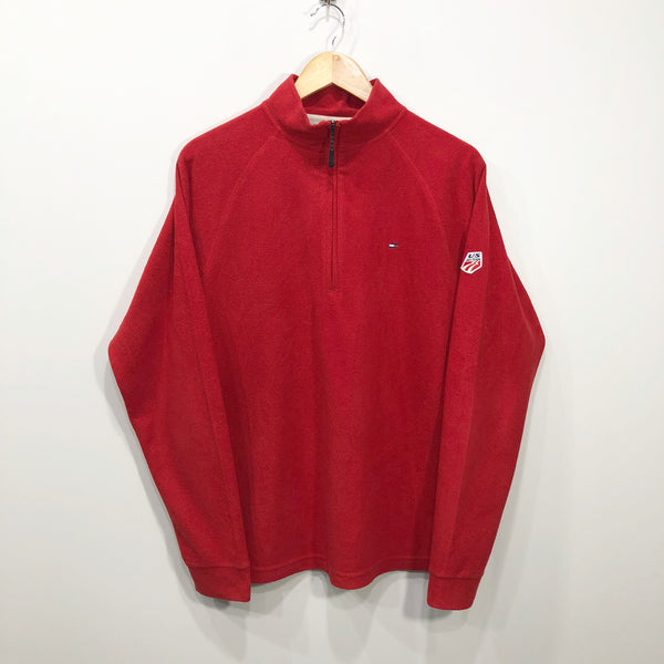 Vintage Tommy Hilfiger Athletics Fleeced Zip (M)