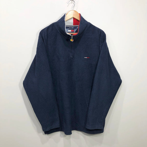 Vintage Tommy Jeans Fleeced Quarter Zip (L/BIG)