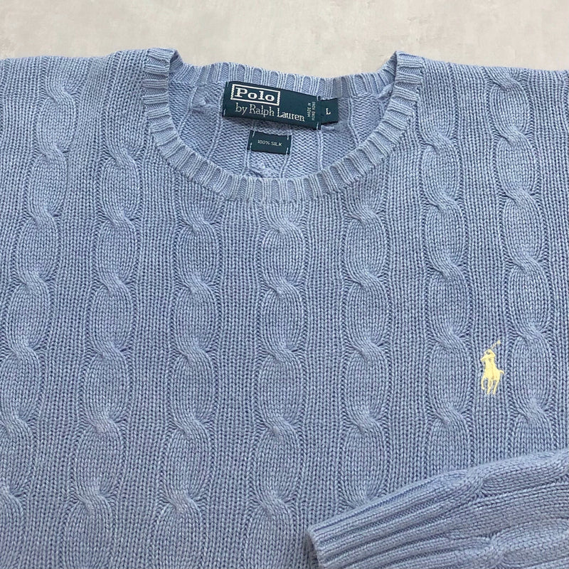 Polo Ralph Lauren Silk Knit Sweater (L/BIG/SHORT)