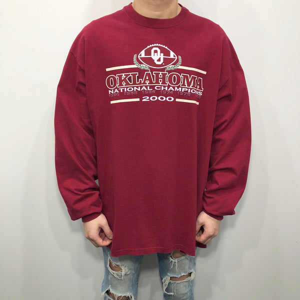 Vintage Hanes T-Shirt 2000 Oklahoma Uni Sooners (XL)