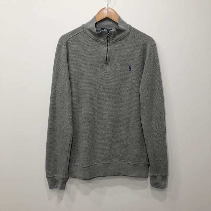 Polo Ralph Lauren Mini Waffle Quarter Zip T-Shirt (S)