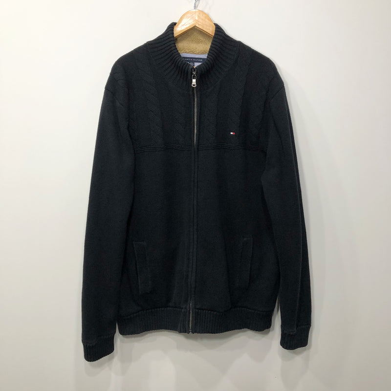 Tommy Hilfiger Sherpa Lined Heavy Knit Full Zip (2XL/TALL)