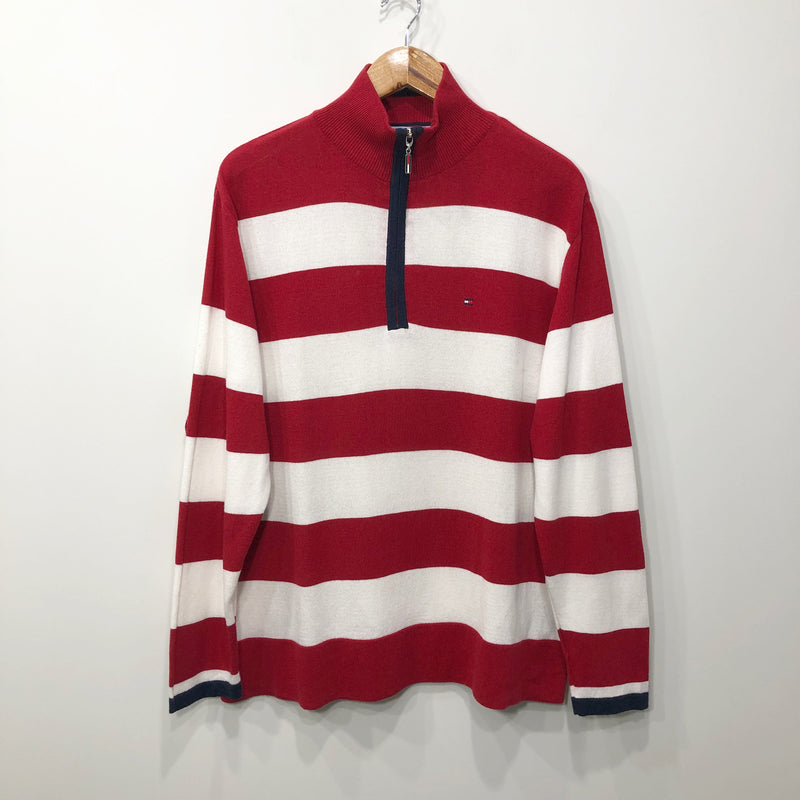 Tommy Hilfiger Denim Knit Quarter Zip (L/BIG)