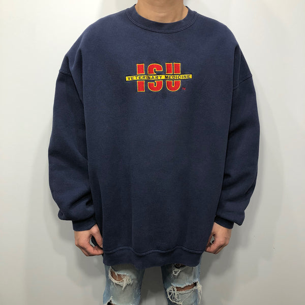 Vintage Fleeced Sweatshirt Iowa State Uni Veterinary Medicine (2XL)