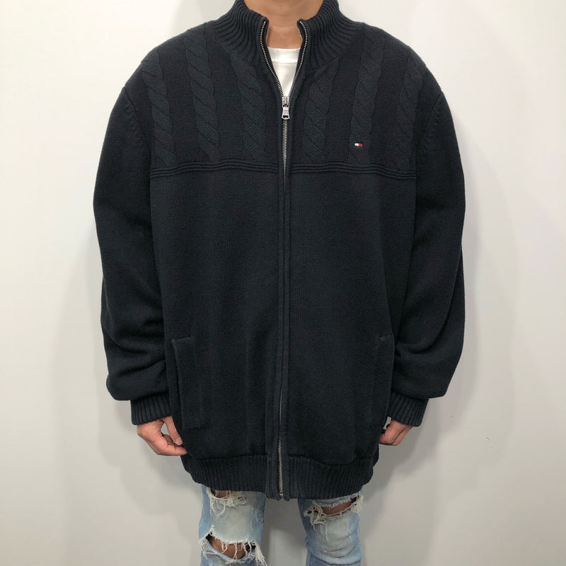 Tommy Hilfiger Sherpa Lined Heavy Knit Full Zip (2XL/TALL)